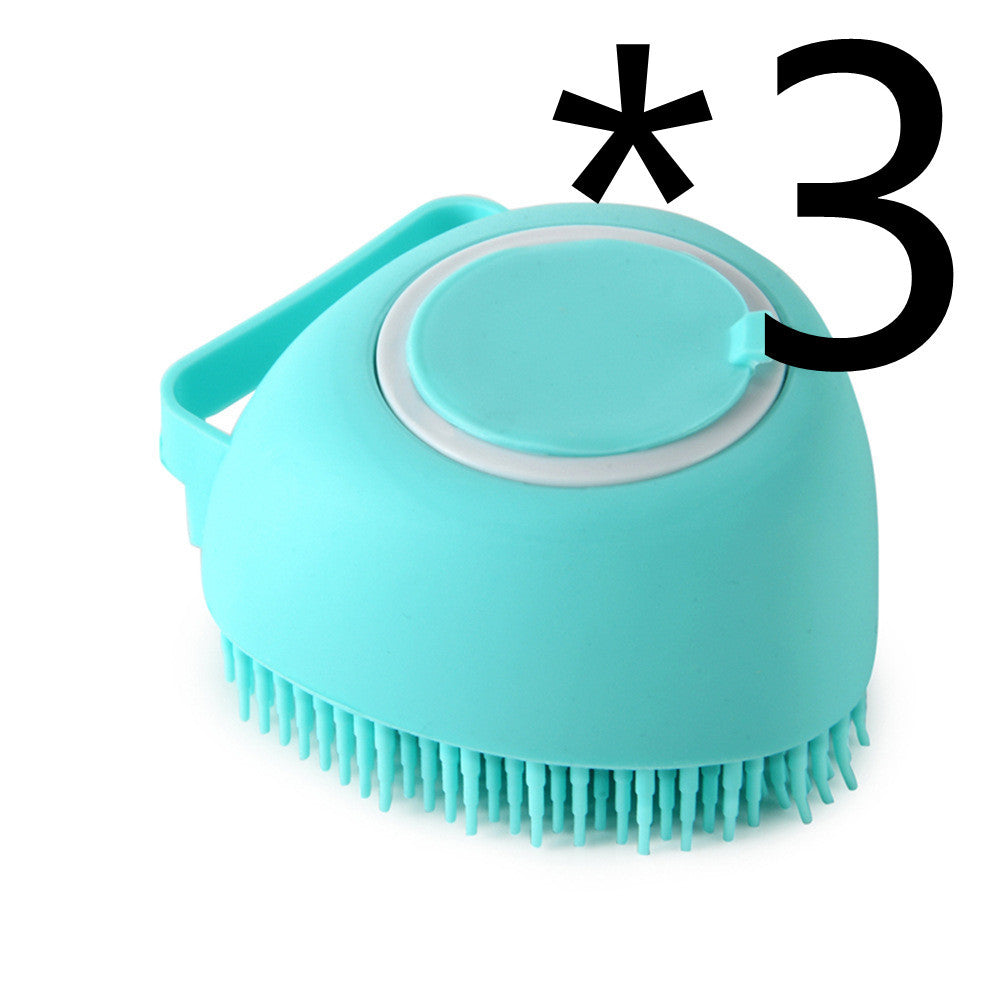 Silicone Brush with Shampoo Dispenser