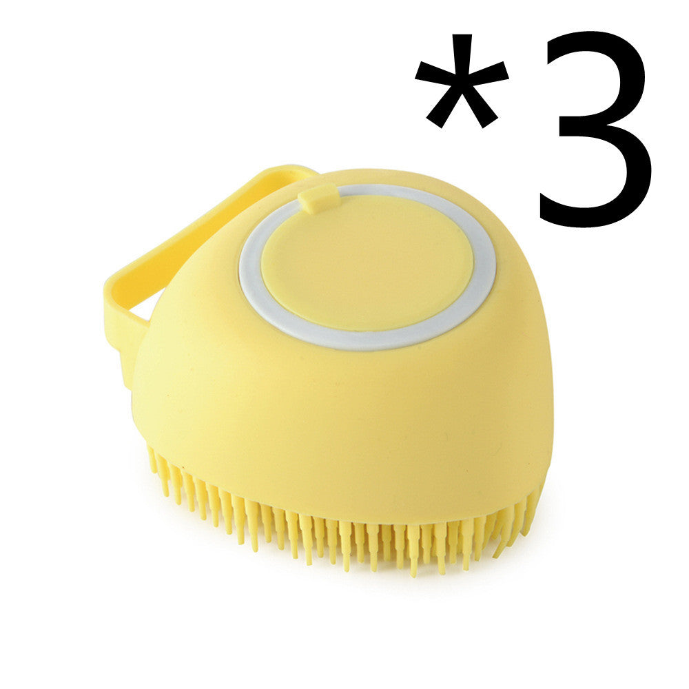 Silicone Brush with Shampoo Dispenser