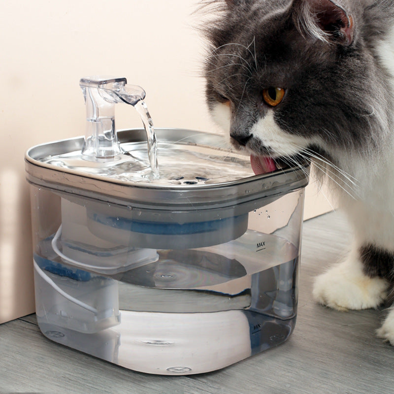 Stainless Steel Automatic Pet Water Fountain Stainless Steel Automatic