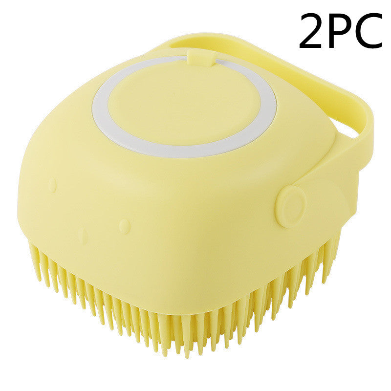 Silicone Brush with Shampoo Dispenser