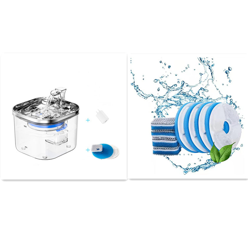 Stainless Steel Automatic Pet Water Fountain Stainless Steel Automatic