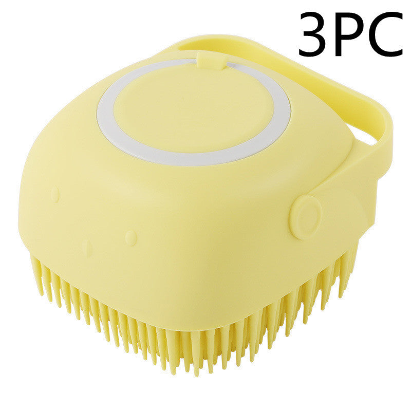Silicone Brush with Shampoo Dispenser