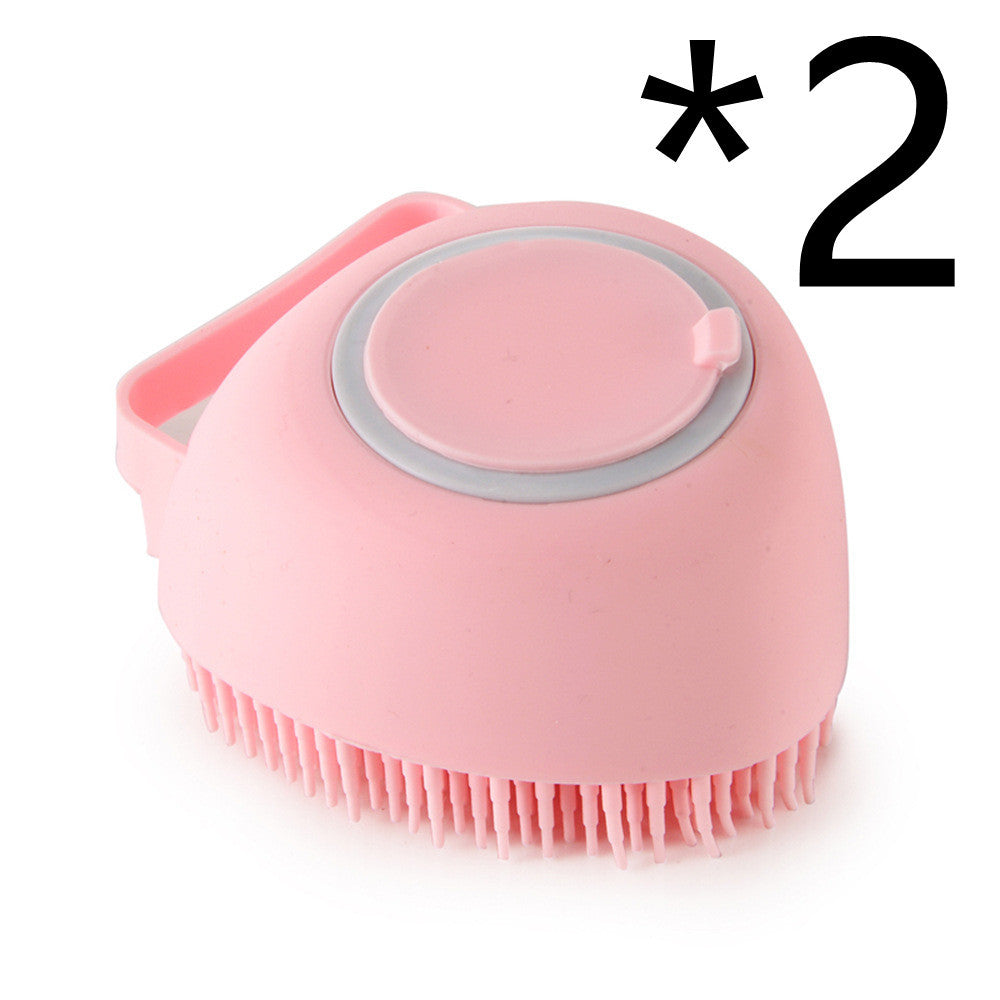 Silicone Brush with Shampoo Dispenser