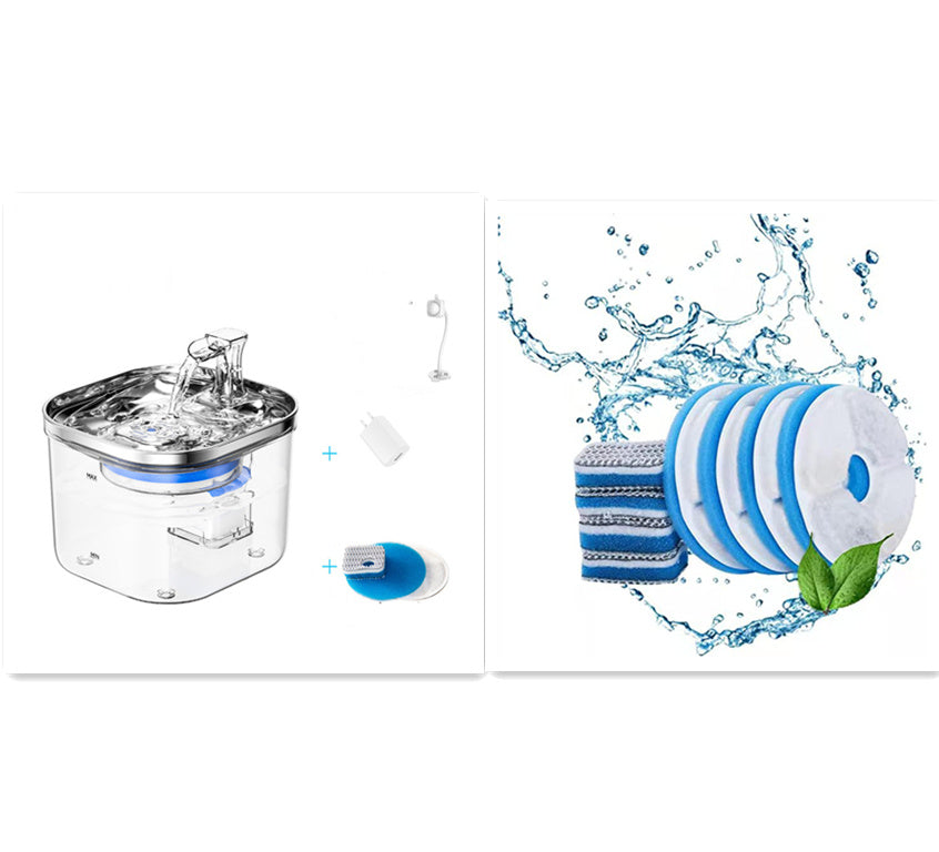 Stainless Steel Automatic Pet Water Fountain Stainless Steel Automatic