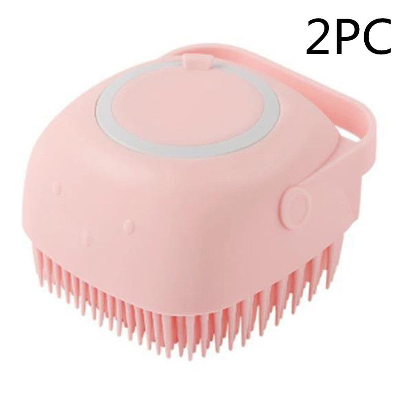 Silicone Brush with Shampoo Dispenser
