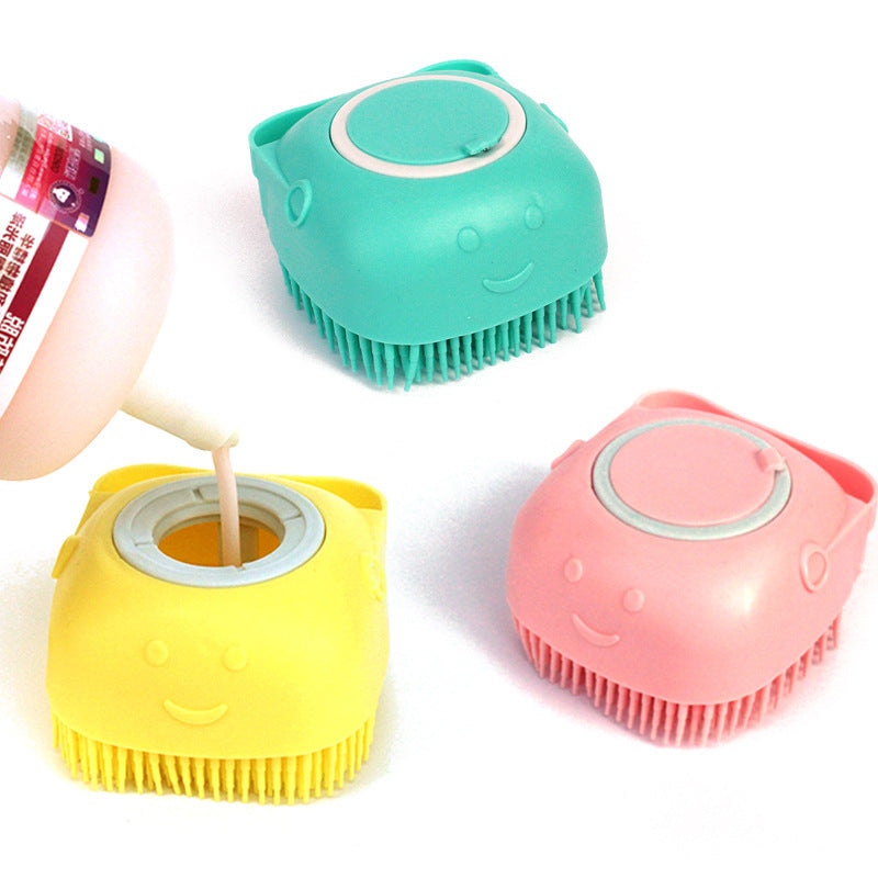 Silicone Brush with Shampoo Dispenser