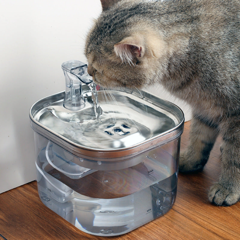 Stainless Steel Automatic Pet Water Fountain Stainless Steel Automatic