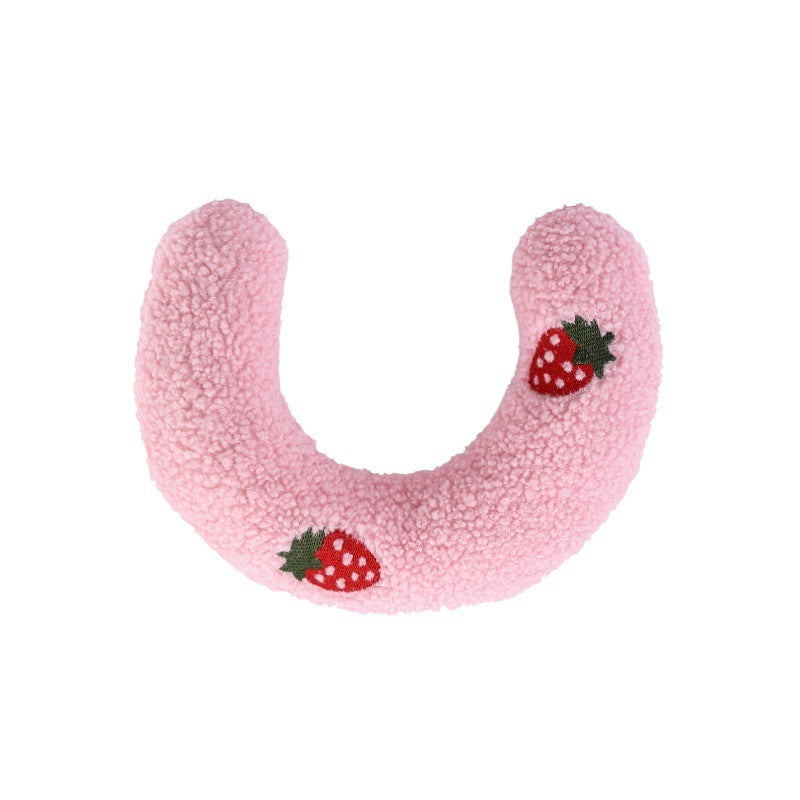 U-Shaped Pet Pillow for Cats & Small Dogs