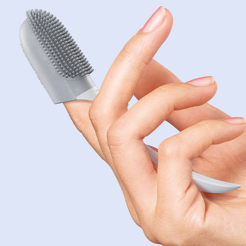 Dog Cat Finger Toothbrush Silicone Cleaning Tool